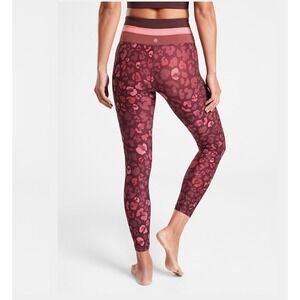 Athleta Burgundy Elation Abstract 7/8 Tight Gym Fitness Pant #512071 NWT XXS 2XS
